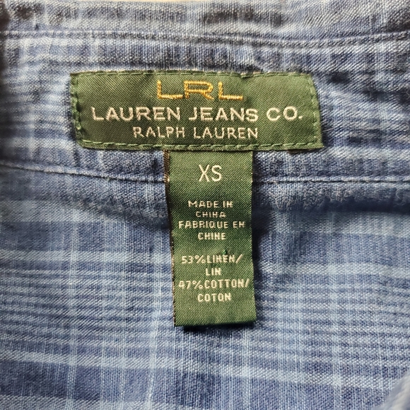 Lauren Ralph Lauren button down plaid shirt XS - Picture 3 of 5